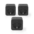 SmartLife Smart Plug | Wi-Fi | IP21 | Strömmätare | 3680 W | Type F (CEE 7/3) | 0 - 55 °C | Android / IOS | Svart | 3 st. - Smarta eluttag - 5412810481538 - 10