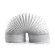 Luft Utloppsslang PVC | 100 mm | 1.50 m | Passar till: Luftventilation / Torktumlare | Vit - Nedis produkter - 5412810481958 - 10