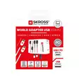 Reseadapter 2-polig världsomspännande reseadapter med integrerad dubbel USB-laddare (1x USB C & 1 x USB) 65 watt strömförsörjning - Reseadaptrar - 7640166328308 - 66