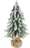 Snötäckt konstgjord julgran 31?cm – dekorativ minigran för bord eller kontor - Julgranar - 8721037143288 - 1
