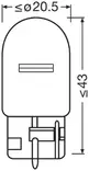 Ajoneuvopolttimo W21W - Strålkastare och glödlampor - 4062172396288 - 3