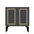 Konsolbord Hanah Home Capri Antracit Guld Spånskiva 75x79x40 cm - Byråer och skåp - 8683742835868 - 9