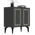 Konsolbord Hanah Home Capri Antracit Guld Spånskiva 75x79x40 cm - Byråer och skåp - 8683742835868 - 8