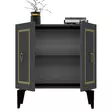 Konsolbord Hanah Home Capri Antracit Guld Spånskiva 75x79x40 cm - Byråer och skåp - 8683742835868 - 7