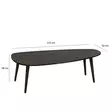 Soffbord Hanah Home Sweet Antracit Massiv Furu Massivt Trä 115x38x50 cm - Soffbord - 8683742112068 - 10