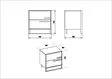 Sängbord Hanah Home Polka Vit Spånskiva 50x51,8x38,5 cm - Nattduksbord - 8681875670608 - 5