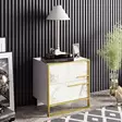 Sängbord Hanah Home Polka Vit Spånskiva 50x51,8x38,5 cm - Nattduksbord - 8681875670608 - 2