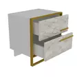 Sängbord Hanah Home Polka Vit Spånskiva 50x51,8x38,5 cm - Nattduksbord - 8681875670608 - 4