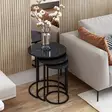 Nestingbord Hanah Home Gloria Svart Spånskiva 50x58x50 cm 40x52x40 cm 30x48x30 cm - Möbler - 8683742465898 - 3