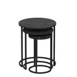 Nestingbord Hanah Home Gloria Svart Spånskiva 50x58x50 cm 40x52x40 cm 30x48x30 cm - Möbler - 8683742465898 - 4