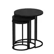 Nestingbord Hanah Home Gloria Svart Spånskiva 50x58x50 cm 40x52x40 cm 30x48x30 cm - Möbler - 8683742465898 - 5