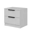 Sängbord Hanah Home Kale Plus Vit Spånskiva 50x47x40 cm - Nattduksbord - 8683742567318 - 6