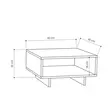 Soffbord Hanah Home Hola Ek Antracit Spånskiva 60x32x60 cm - Soffbord - 8681875277388 - 3