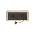 Digital klockradio | LED | USB-C Female | FM | Snooze-funktion | Sov timer | Antal alarm: 2 | Trä - Radioapparater - 5412810474998 - 20