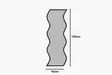 Spegel Hanah Home Safi Vit MDF 40x120x2,2 cm - Speglar - 8684282667438 - 6