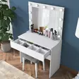 Sminkbord Hanah Home BJ121 Vit Spånskiva 90x76,8x45 cm - Toalettbord - 8684282480778 - 6