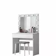 Sminkbord Hanah Home BJ121 Vit Spånskiva 90x76,8x45 cm - Toalettbord - 8684282480778 - 1