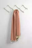 Fouta Mijölnir Kakelröd Honungskaka 100% Bomull 95x190 cm - Handdukar - 8683342757058 - 5