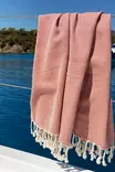 Fouta Mijölnir Kakelröd Honungskaka 100% Bomull 95x190 cm - Handdukar - 8683342757058 - 3