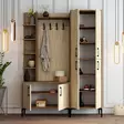 Hallmöbel Hanah Home Viyana Da Valnöt Spånskiva 150x200x35 cm - Hallskåp - 8684283020898 - 3