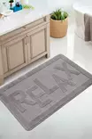 Badrumsmatta Mijölnir Grå 100% Polypropylen Halkfri 60x100 cm - Badrumsmattor och våtrumsmattor - 8684283557578 - 2