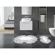 Badrumsmatta Set Mijölnir Grå 100% Polyester Halkfri Antibakteriell Maskintvättbar 50x60 cm & 60x100 cm - Badrumsmattor och våtrumsmattor - 8682870987968 - 2