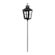 Hautalyhty 3D LED-kynttilällä 88,5 cm maapiikillä Finnlumor - Musta metallinen hautalyhty hämäräkytkimellä ja ajastimella (IP44) - LED-ljus och lyktor - 6410416562988 - 4