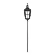 Hautalyhty 3D LED-kynttilällä 88,5 cm maapiikillä Finnlumor - Musta metallinen hautalyhty hämäräkytkimellä ja ajastimella (IP44) - LED-ljus och lyktor - 6410416562988 - 7
