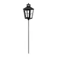Hautalyhty 3D LED-kynttilällä 88,5 cm maapiikillä Finnlumor - Musta metallinen hautalyhty hämäräkytkimellä ja ajastimella (IP44) - LED-ljus och lyktor - 6410416562988 - 9