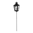 Hautalyhty 3D LED-kynttilällä 88,5 cm maapiikillä Finnlumor - Musta metallinen hautalyhty hämäräkytkimellä ja ajastimella (IP44) - LED-ljus och lyktor - 6410416562988 - 6