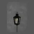Hautalyhty 3D LED-kynttilällä 88,5 cm maapiikillä Finnlumor - Musta metallinen hautalyhty hämäräkytkimellä ja ajastimella (IP44) - LED-ljus och lyktor - 6410416562988 - 1