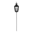 Hautalyhty 3D LED-kynttilällä 88,5 cm maapiikillä Finnlumor - Musta metallinen hautalyhty hämäräkytkimellä ja ajastimella (IP44) - LED-ljus och lyktor - 6410416562988 - 5