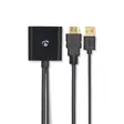 HDMI Adapter | HDMI Kontakt | DisplayPort Hane / USB-A Hane | Guldplaterad | Rak | PVC | Svart | 1 st. | Låda - Nedis produkter - 5412810420728 - 30
