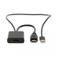 HDMI Adapter | HDMI Kontakt | DisplayPort Hane / USB-A Hane | Guldplaterad | Rak | PVC | Svart | 1 st. | Låda - Nedis produkter - 5412810420728 - 10