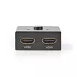 HDMI Switch | 3-Port port(s) | 1x HDMI Input / 2x HDMI Input | 1x HDMI Output / 2x HDMI Output | 4K@60Hz | 6 Gbps | Metall | Antracit - Videoväxlar och fördelare - 5412810320158 - 1