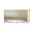 Spegel Hanah Home A305Y Silver MDF 130x65 cm - Speglar - 8681875708318 - 1