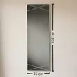 Spegel Hanah Home A321Y Silver MDF 35x105 cm - Speglar - 8681875832198 - 9