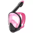ISport Full Face svart/rosa dykarmask, S/M - Simglasögon, snorklar, fenor - 6438014375168 - 1