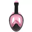 ISport Full Face svart/rosa dykarmask, S/M - Simglasögon, snorklar, fenor - 6438014375168 - 2