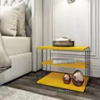 Sidobord Hanah Home Lifon Gul Spånskiva Metall 50x33x40 cm - Sidobord och extrabord - 8682870286238 - 2