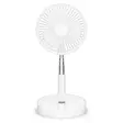 Portabel flexibel bordsfläkt och 20 cm piedestalfläkt med litiumjonbatteri Vit - Nedis produkter - 8712412593958 - 10