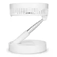 Portabel flexibel bordsfläkt och 20 cm piedestalfläkt med litiumjonbatteri Vit - Nedis produkter - 8712412593958 - 46