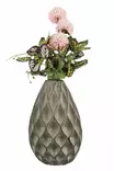 Dekorativ Kruka Aberto Design YL720 Grå Keramik 17x25 cm - Hängande blomkrukor och vaser - 8684283435708 - 1