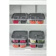 Förvaringslåda Set Hermia Antracit Plast 6 Delar - Matlådor och matförvaringsbehållare - 8684282831808 - 3