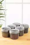 Förvaringslåda Set Hermia Grey Plast 6 Delar - Matlådor och matförvaringsbehållare - 8683742868538 - 1