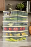 Förvaringslåda Set Hermia Gul Plast 7 Delar - Matlådor och matförvaringsbehållare - 8684283210138 - 2