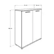 Skoskåp Hanah Home Adr520Bb1 Vit Spånskiva 91x108x35 cm - Skoskåp - 8682870658448 - 9