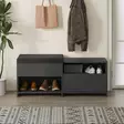 Skoskåp Hanah Home Filux Antracit Spånskiva 120,3x51x40,5 cm - Skoskåp - 8684282587378 - 2