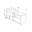Skoskåp Hanah Home Filux Antracit Spånskiva 120,3x51x40,5 cm - Skoskåp - 8684282587378 - 7