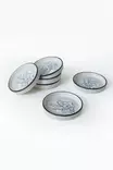 Skål Set Hermia Svart Vit Keramik 6 Delar - Serveringsfat - 8684282991588 - 1